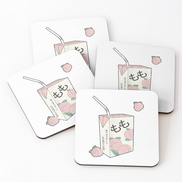 Item preview, 90s Japanese Text Aesthetic Peach Juice Otaku Anime Kawaii designed and sold by Nilempathy.