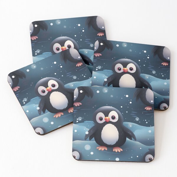 Item preview, Modern pattern with penguins in 3D cartoon style designed and sold by Pflugart.
