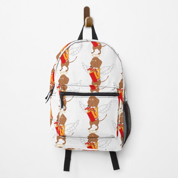 Item preview, A dachshund dog in a Cupid costume illustration on white background	 designed and sold by Innamalinka.