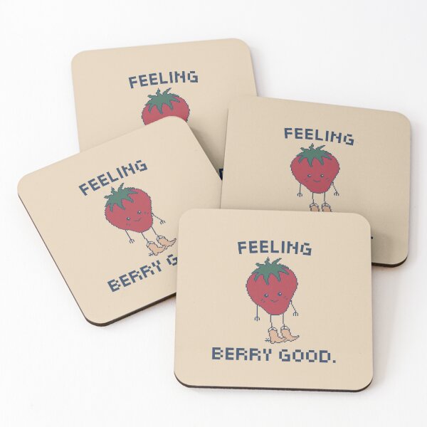 Item preview, Feeling Berry Good! 8-Bit Pixel Art Strawberry designed and sold by pxlboy.