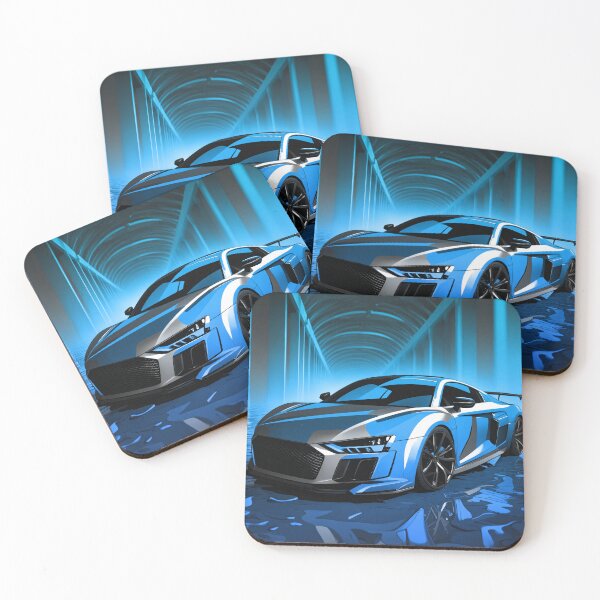 Item preview, Audi RS 8 poster blue designed and sold by Salimgor Hangaround Music.