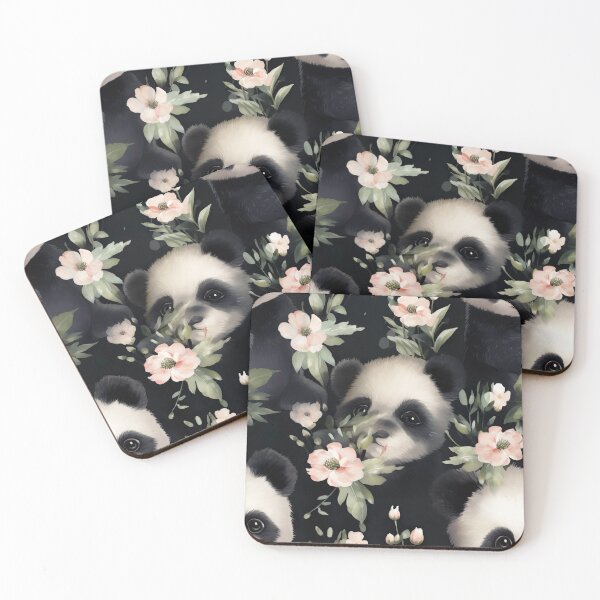 Item preview, Modern pattern with pandas in 3D cartoon style designed and sold by Pflugart.
