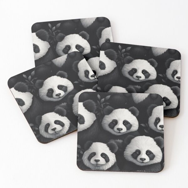 Item preview, Modern pattern with pandas in 3D cartoon style designed and sold by Pflugart.