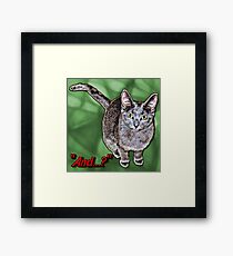 "And...?" Framed Print