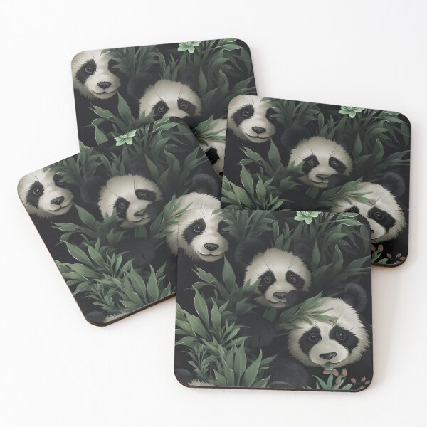 Item preview, Modern pattern with pandas in 3D cartoon style designed and sold by Pflugart.