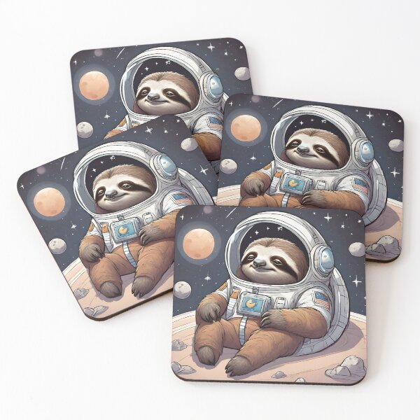 Item preview, Napping Sloth Astronaut designed and sold by CliqueOne.