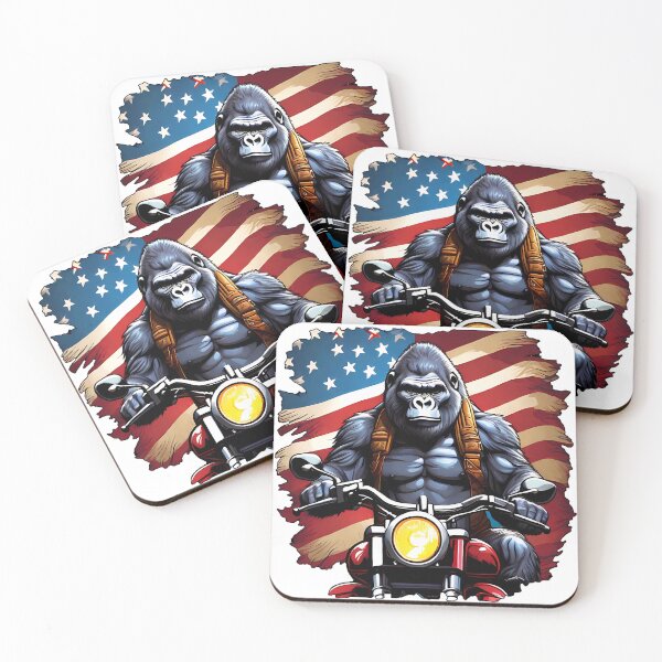 Item preview, American Roadtrip: Gorilla on an Indian Motorcycle designed and sold by studiojer.