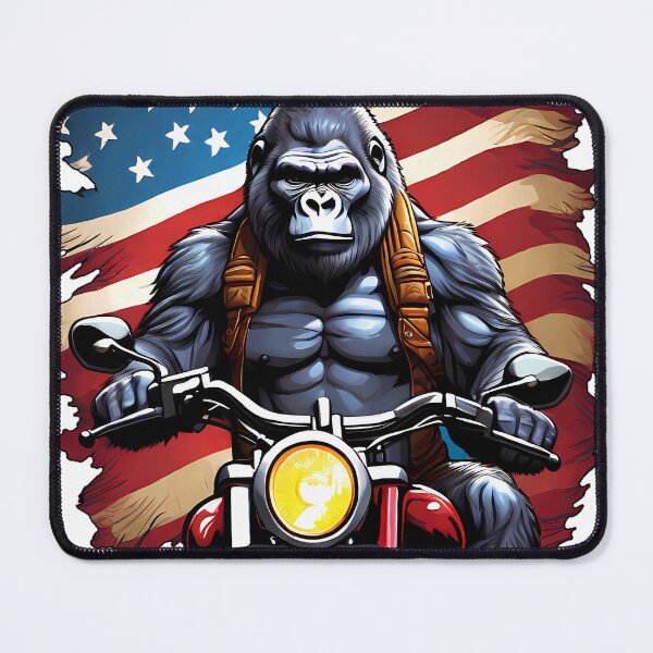 Item preview, American Roadtrip: Gorilla on an Indian Motorcycle designed and sold by studiojer.