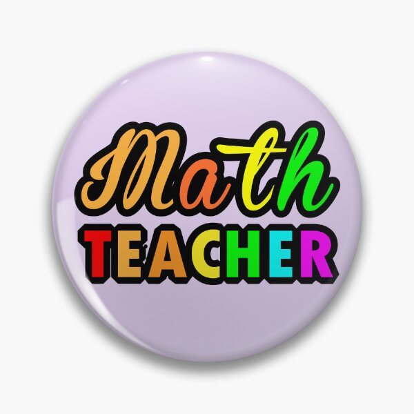 Item preview, Math Teacher Typographic Multi Color Text Design for Math Teachers designed and sold by Science Engineering Gifts.