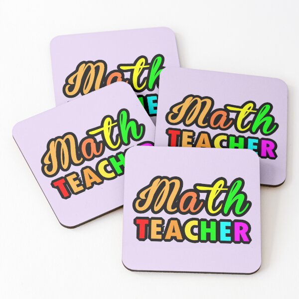 Artikelvorschau, Typografisches mehrfarbiges Textdesign für Mathematiklehrer für Mathematiklehrer entworfen und verkauft von Science Engineering Gifts.