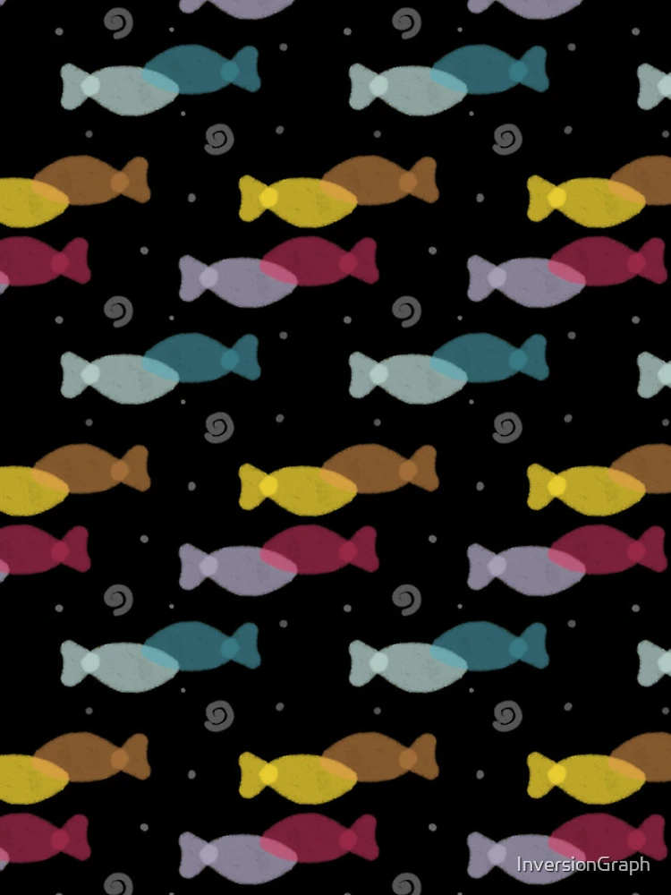 Thumbnail 5 of 5, iPhone Case, Fishy Dark Pattern designed and sold by InversionGraph.