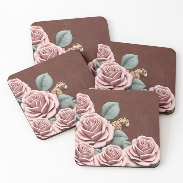 Item preview, Rosas rosadas y un leopardo designed and sold by southerndoll67.