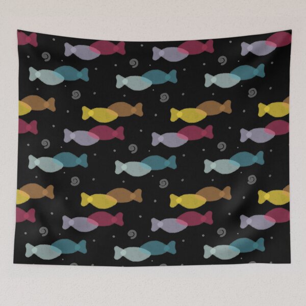Item preview, Patrón oscuro a pescado designed and sold by InversionGraph.