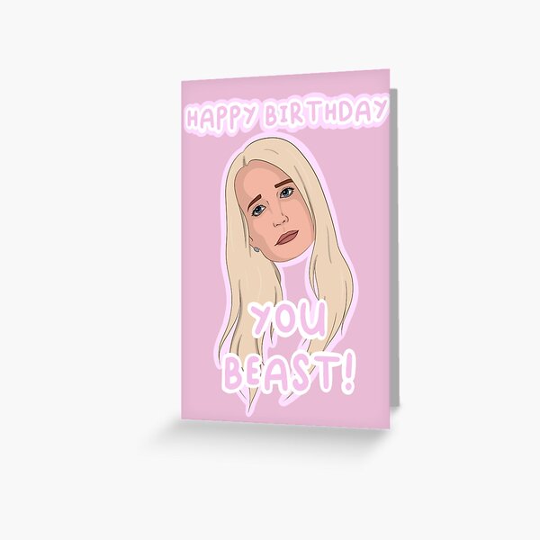 Item preview, Happy Birthday You Beast! Birthday Card designed and sold by TheHousewives.