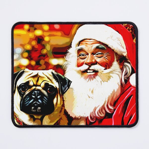 Item preview, Pug HAPPY HOLIDAYS 34 designed and sold by RedBluffTraders.