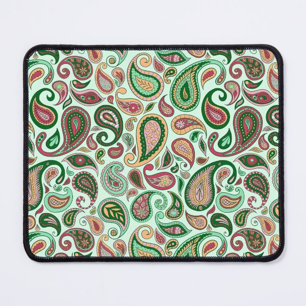 Item preview, Green and Pinks Paisley Surface Design: T-Shirts, Dresses, Home Décor and More | 6 Colour Options Available designed and sold by SemDesigns1.