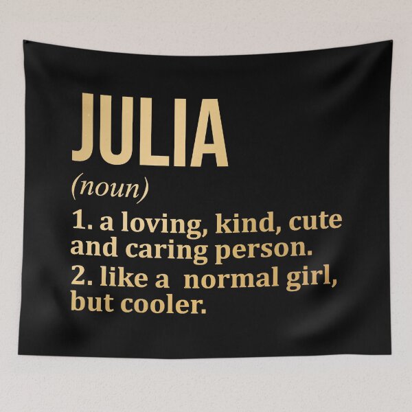 Item preview, Julia Name Definition in Gold designed and sold by XCIV.