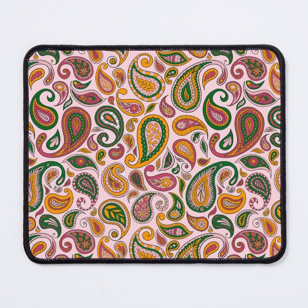 Item preview, Orange, Pink and Green Paisley Surface Design: T-Shirts, Dresses, Home Décor and More | 6 Colour Options Available designed and sold by SemDesigns1.