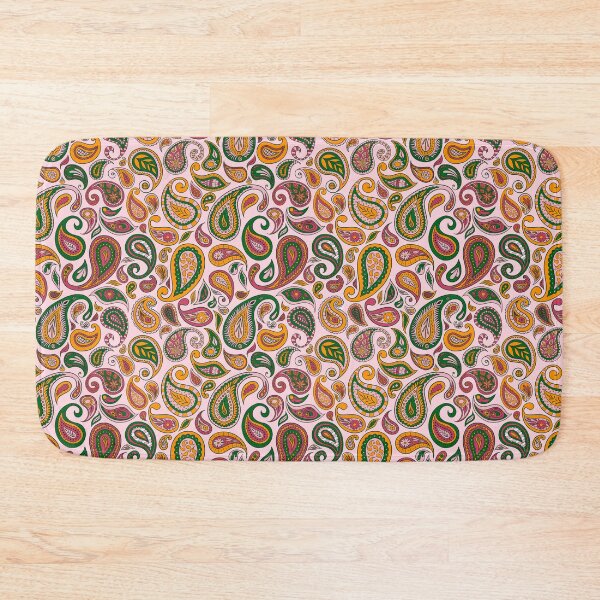 Item preview, Orange, Pink and Green Paisley Surface Design: T-Shirts, Dresses, Home Décor and More | 6 Colour Options Available designed and sold by SemDesigns1.