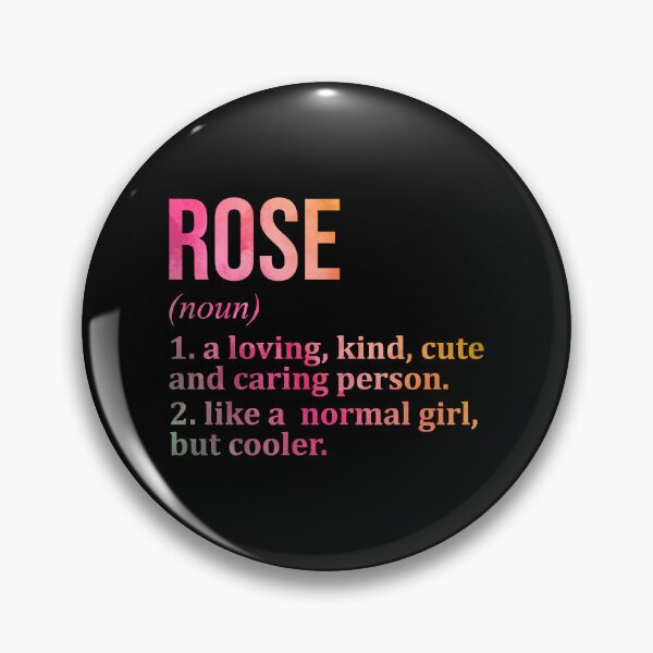 Item preview, Rose Name Definition in Watercolor designed and sold by XCIV.