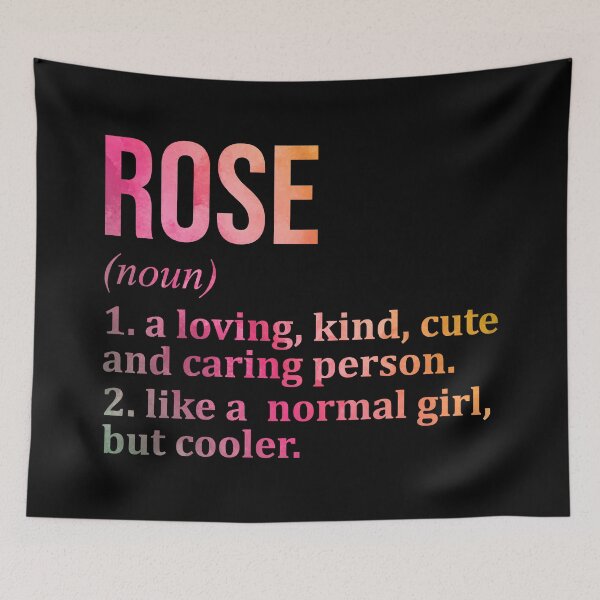 Item preview, Rose Name Definition in Watercolor designed and sold by XCIV.