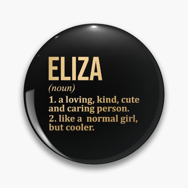 Artikelvorschau, Eliza-Namensdefinition in Gold entworfen und verkauft von XCIV.