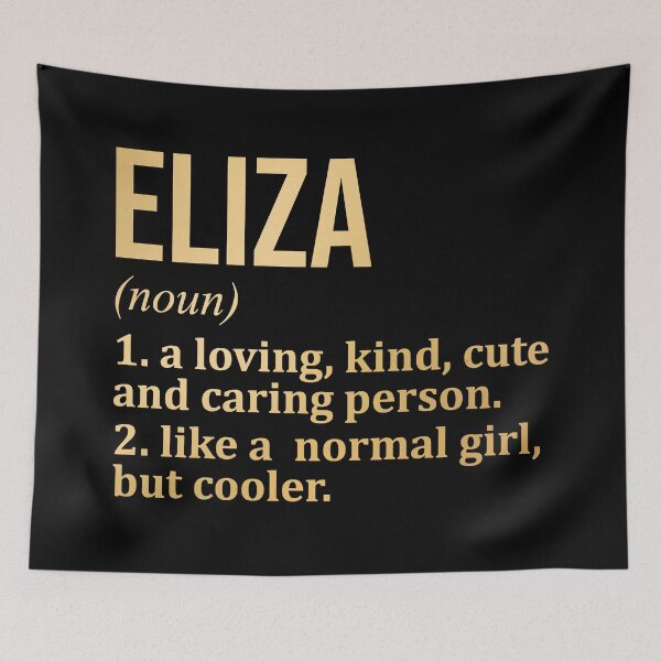 Item preview, Eliza Name Definition in Gold designed and sold by XCIV.