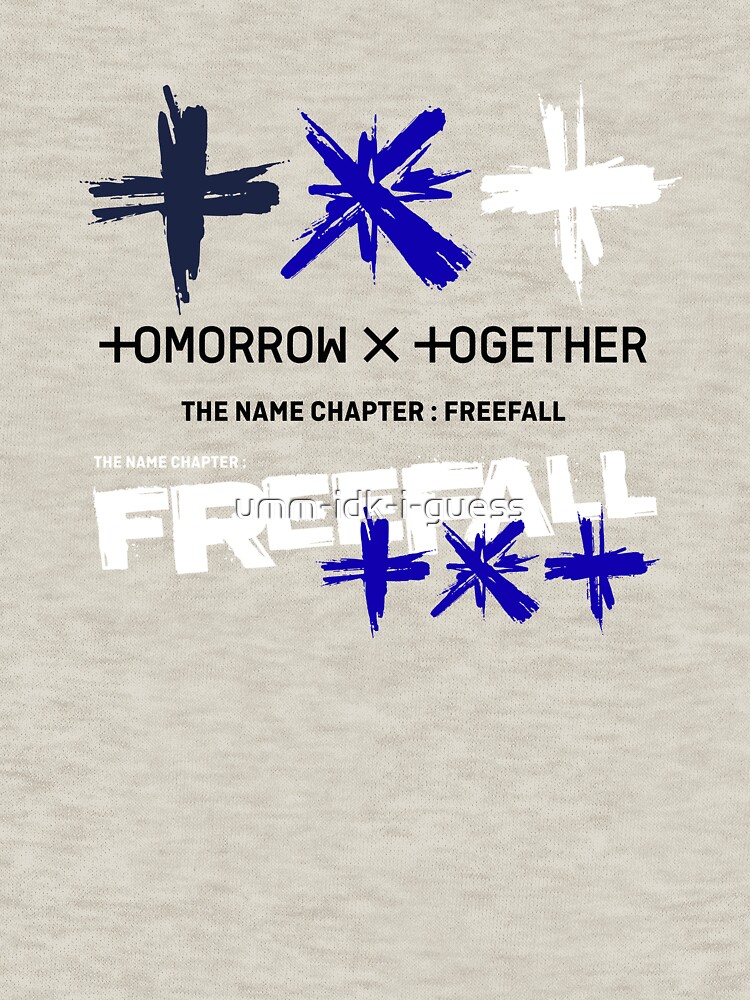 TXT freefall Tシャツ TXT FREEFALL Grungy T-shirt (Fan-made) – TXT Universe