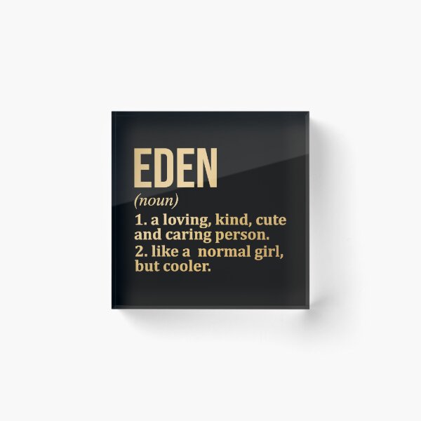 Aperçu de l'œuvre Définition du nom Eden en or créée et vendue par XCIV.
