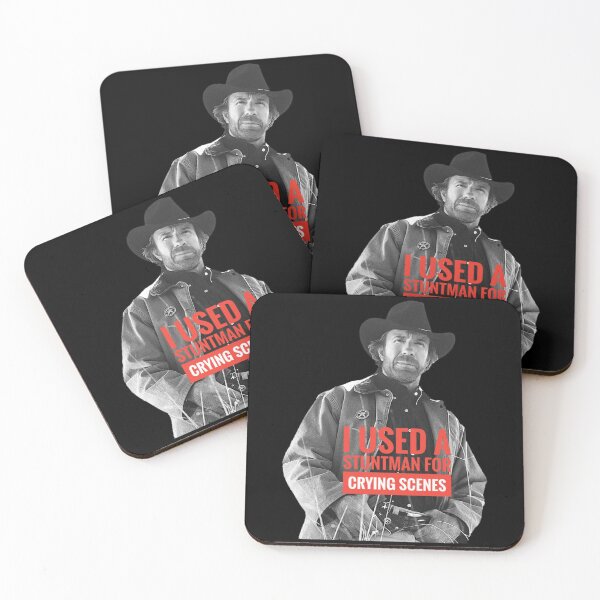 Item preview, Chuck Norris used a stuntman for crying scenes poster designed and sold by lacm2020.