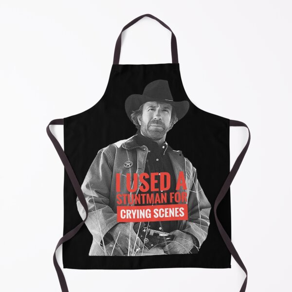 Item preview, Chuck Norris used a stuntman for crying scenes poster designed and sold by lacm2020.