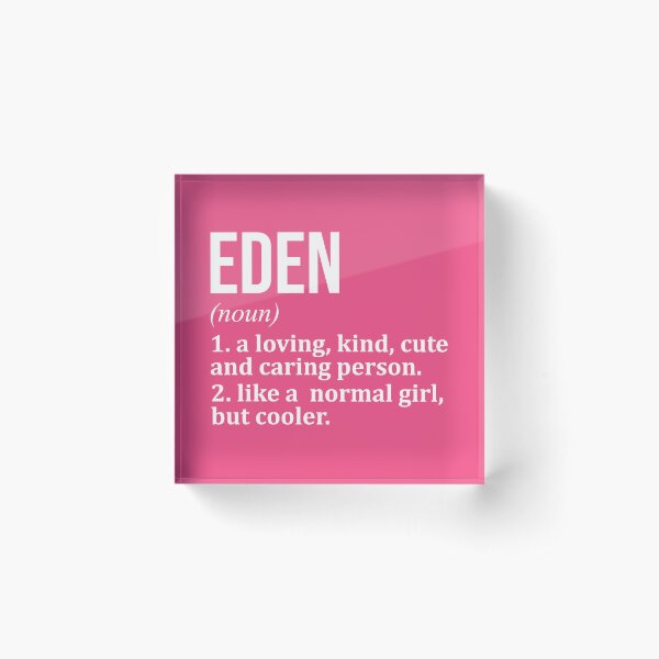 Aperçu de l'œuvre Définition du nom Eden pour les femmes créée et vendue par XCIV.