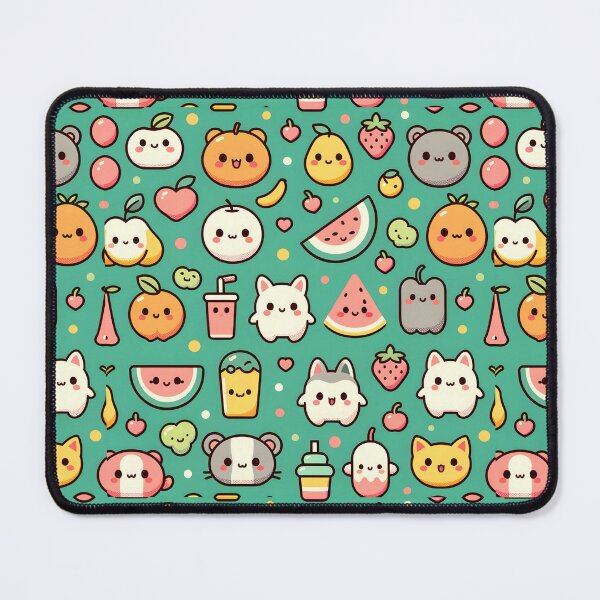 Item preview, Cheerful Kawaii Friends Pattern designed and sold by RuyaFab.