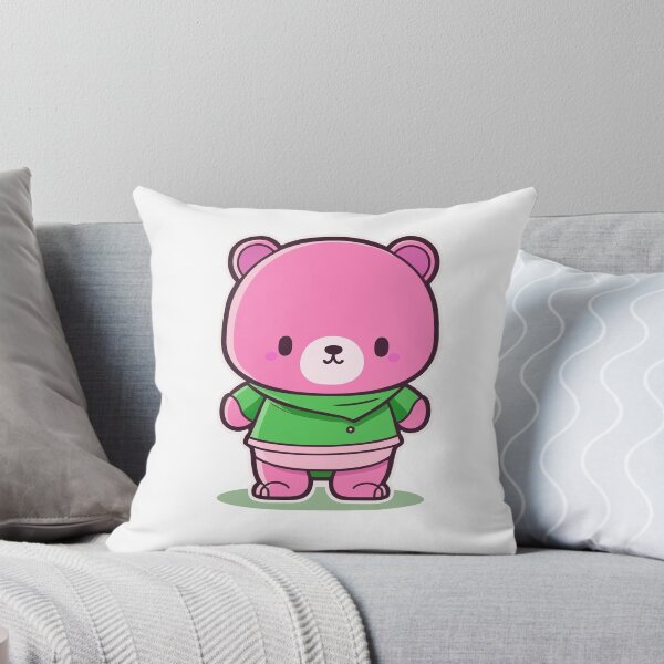 Item preview, Kawaii Pink Bear Digital Motif designed and sold by zolarche.