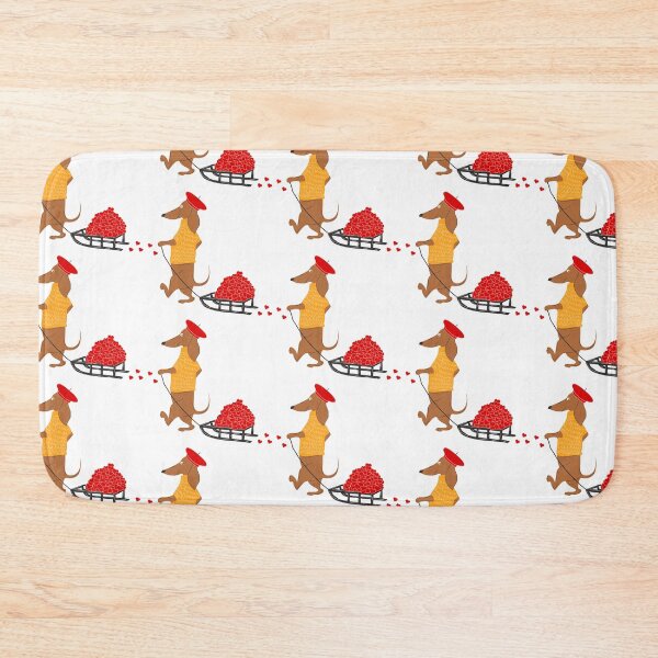 Item preview, A dachshund dog in a Cupid costume illustration on white background	 designed and sold by Innamalinka.
