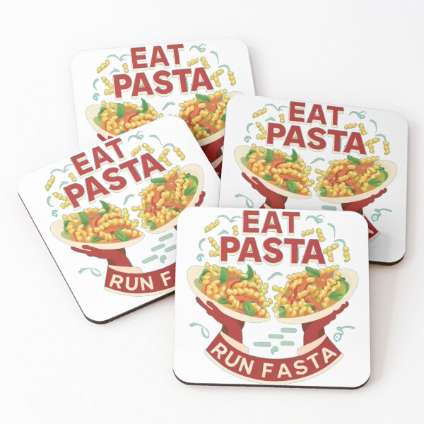 Item preview,  eat pasta run fasta  running quote designed and sold by unicornunicorn.