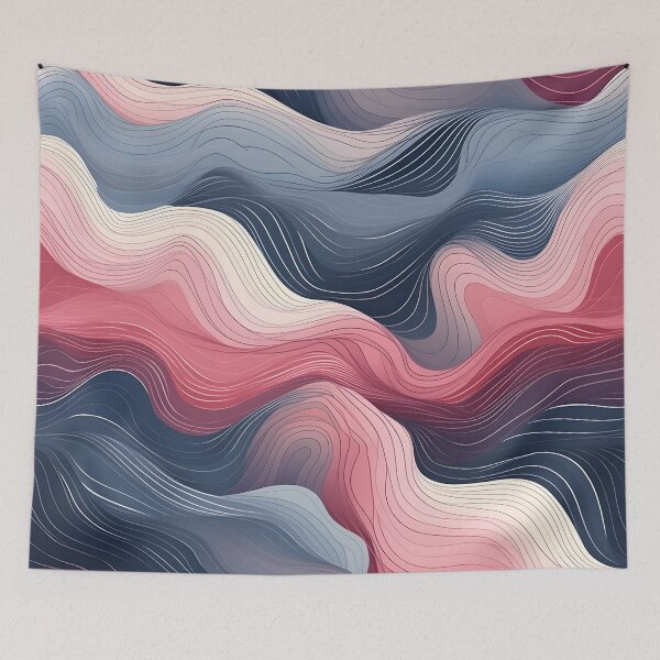 Item preview, Elegant Ripple Waves Abstract Pattern designed and sold by VectorPlace.