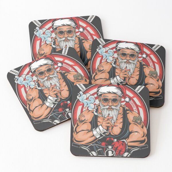 Item preview,  Bad Santa Claus rides on motorcycle designed and sold by SlavUrus.