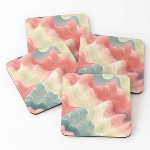 Item preview, Pastel Tones Wavy Texture Art designed and sold by VectorPlace.