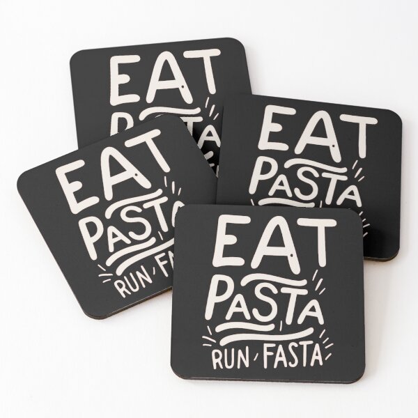 Item preview,  eat pasta run fasta  running quote designed and sold by unicornunicorn.