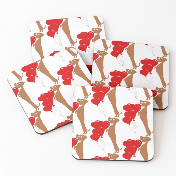 Item preview, A dachshund dog in a Cupid costume illustration on white background	 designed and sold by Innamalinka.