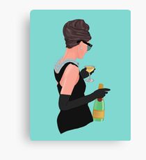 Holly Golightly - Champagne At Tiffany's Canvas Print