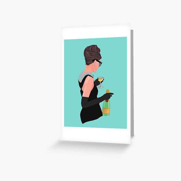 Holly Golightly - Champagne At Tiffany's Greeting Card