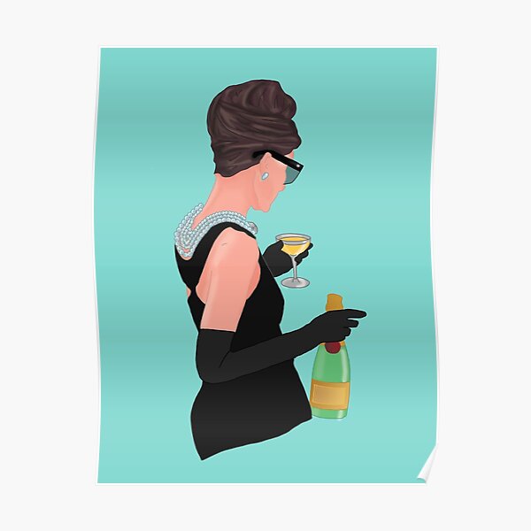 Holly Golightly - Champagne At Tiffany's Poster