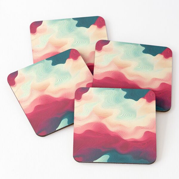 Item preview, Vibrant Topographical Waves Art designed and sold by VectorPlace.