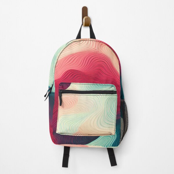 Item preview, Vibrant Topographical Waves Art designed and sold by VectorPlace.