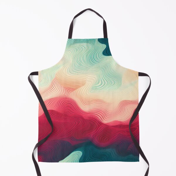 Item preview, Vibrant Topographical Waves Art designed and sold by VectorPlace.