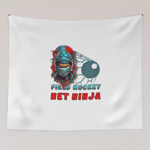 Item preview, Field Hockey Net Ninja designed and sold by NickTaroDesign.