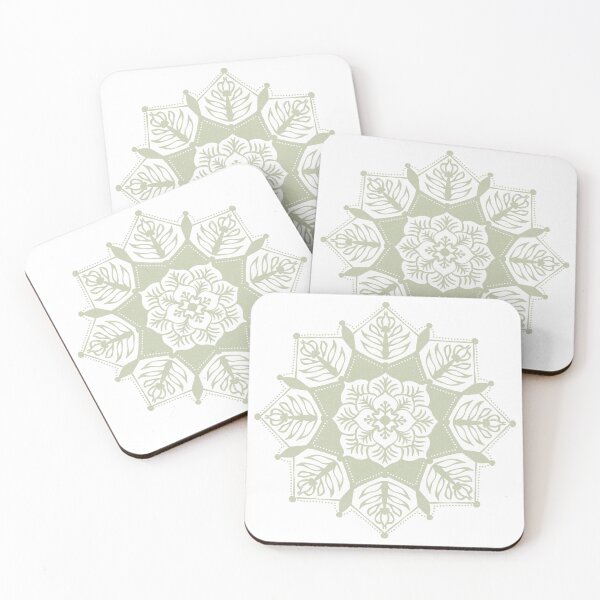 Item preview, Poinsettia Mandala - Snow + Tea designed and sold by Irene Estelle.