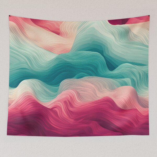 Item preview, Copy of Contrasting Waves Abstract Elegance designed and sold by VectorPlace.